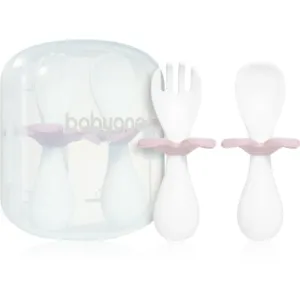 BabyOno Be Active Ergonomic Utensils for Children cutlery Pink 12 m+ 2 pc