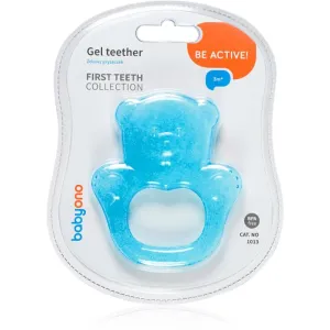 BabyOno Be Active Gel Teether chew toy Blue Bear 1 pc