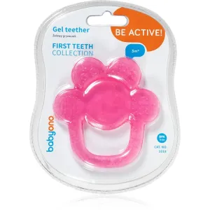 BabyOno Be Active Gel Teether chew toy Pink Flower 1 pc