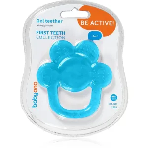 BabyOno Be Active Gel Teether chew toy Turquoise Flower 1 pc