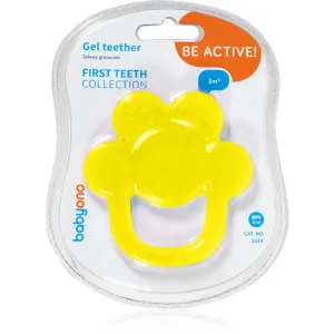 BabyOno Be Active Gel Teether chew toy Yellow Flower 1 pc