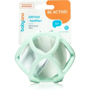 BabyOno Be Active Ortho chew toy BPA-free 0 m+ mint 1 pc
