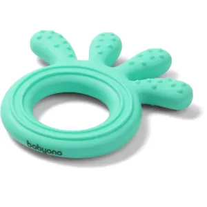 BabyOno Be Active Silicone Teether Octopus chew toy Mint 1 pc