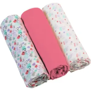 BabyOno Diaper Super Soft cloth nappies Pink 70 × 70 cm 3 pc