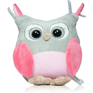 BabyOno Have Fun Owl Sofia stuffed toy with rattle Pink 1 pc