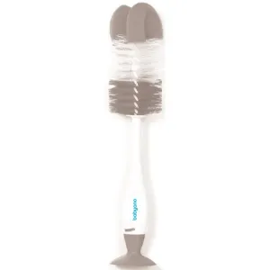 BabyOno Take Care Brush for Bottles and Teats cleaning brush 2-in-1 Grey 1 pc