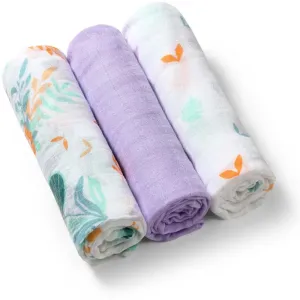 BabyOno Take Care Natural Bamboo Diapers cloth nappies Purple 3 pc