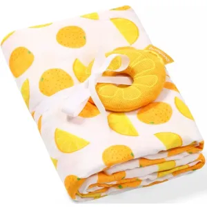 BabyOno Take Care Set Gift Set for Children from Birth Orange