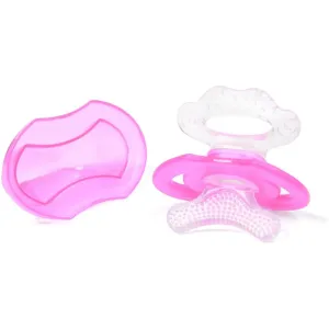 BabyOno Teether chew toy 3m+ Pink 1 pc