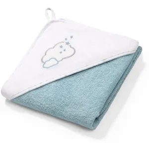 BabyOno Towel towel with hood 76 x 76 cm Blue 1 pc