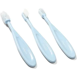 BabyOno Toothbrush toothbrush for children Blue 3 pc