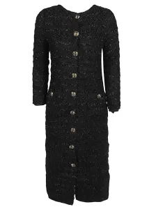 BALENCIAGA - Wool Midi Buttoned Dress