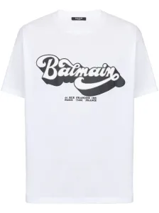 White T-shirts Balmain