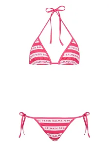 BALMAIN - Striped Triangle Bikini Set #1641341