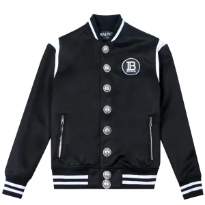 Balmain Paris Boys Bomber Jacket Black 14Y #1576040