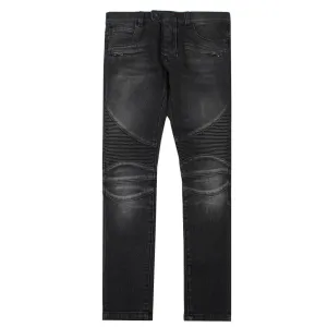 Balmain Paris Boys Slim-fit Biker Jeans Grey 16Y #1577437