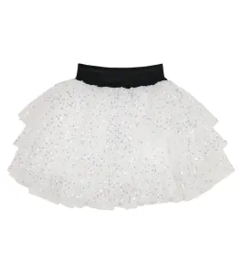 Balmain Girls Silver Skirt 12Y White #1575372
