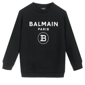 Balmain Boys Logo Sweater Black 4Y #1575689