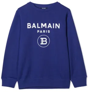 Balmain Boys Logo Sweater Blue 16Y #1575243