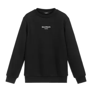 Balmain Boys Logo Sweatshirt Black 10Y #1575000