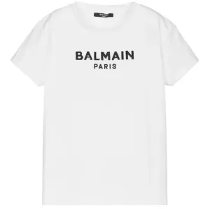 Balmain Boys Logo T-shirt White 8Y #1577021