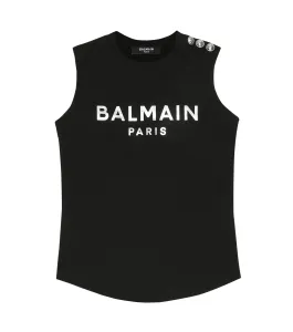 Balmain Girls Logo Vest Black 12Y #1574650