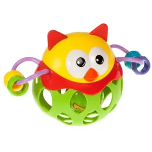 Bam-Bam Rattle activity toy with rattle 6m+ Owl 1 pc