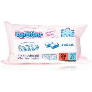 Bambino Baby Wet Wipes gentle wet wipes for babies 4x63 pc
