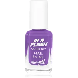 Barry M IN A FLASH quick-drying nail polish shade Patient Purple 10 ml