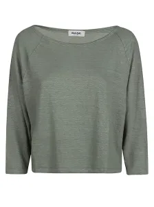 BASE - Linen Boat-neck Sweater #1648912