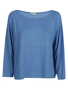 BASE - Linen Boat-neck Sweater #1648913