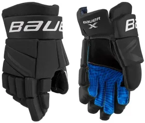 Bauer S21 X INT 12 Black/White Hockey Gloves