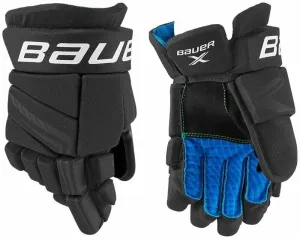Bauer S21 X JR 10 Black/White Hockey Gloves