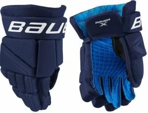 Bauer S21 X YTH 9 Navy Hockey Gloves