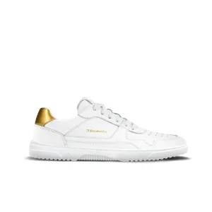 Barefoot Sneakers Barebarics Zing - White & Gold - Leather 36