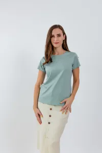 Women's Round Neck t-shirt Be Lenka Essentials - Pistachio Green #1544396