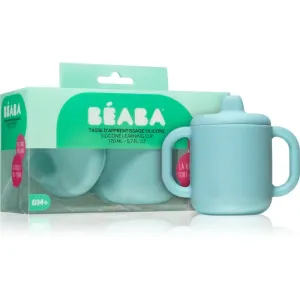 Beaba Silicone learning cup Cup with cap Blue 170 ml
