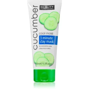 Beauty Formulas Cucumber deep-cleansing face mask with clay 100 ml