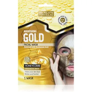 Beauty Formulas Gold nourishing sheet mask with hyaluronic acid 1 pc