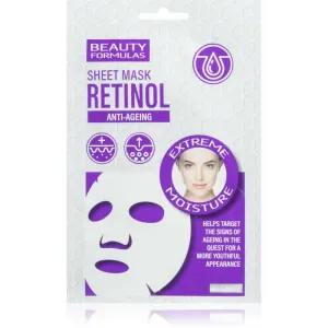 Beauty Formulas Retinol sheet mask with anti-ageing effect 1 pc