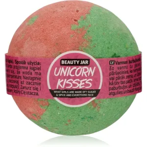 Beauty Jar Unicorn Kisses What Girls Are Made Of? Sugar & Spice And Everything Nice bath bomb with strawberry aroma 150 g