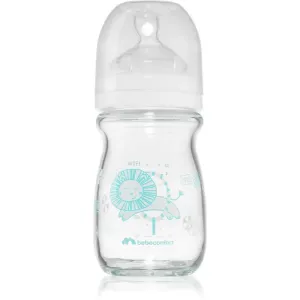 Bebeconfort Emotion Glass White baby bottle Lion 0-6 m 130 ml