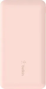 Belkin Power Bank with USB-C 15W Dual USB-A USB-A to C Cable Pink BPB011btRG Pink Power Bank