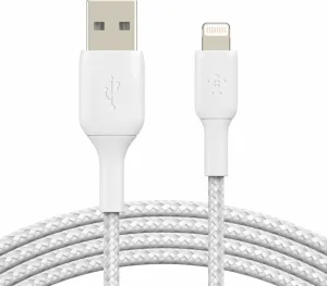 Belkin Boost Charge Lightning to USB-A Cable CAA002bt3MWH White 3 m USB Cable