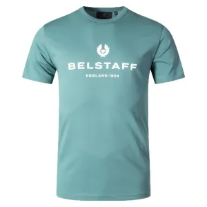 Belstaff Mens Logo T-shirt Blue M