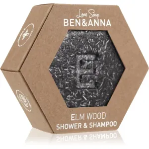 BEN&ANNA Love Soap Shower & Shampoo 2-in-1 shampoo and shower gel bar Elm Wood 60 g