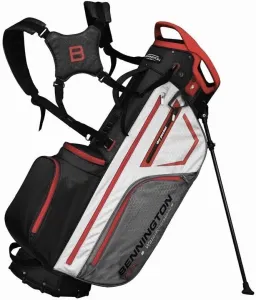 Bennington Tanto 14 Water Resistant Black-White-Grey-Red Golf Bag
