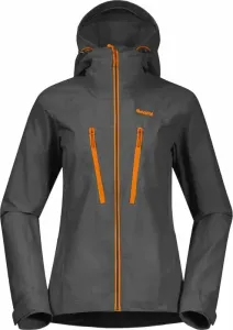 Bergans Cecilie Mountain Softshell Jacket Women Solid Dark Grey/Cloudberry Yellow M Outdoor Jacket