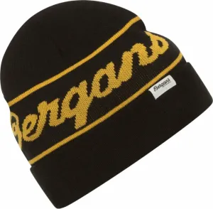 Bergans Bergans Logo Beanie Black/Light Golden Yellow UNI Ski Beanie