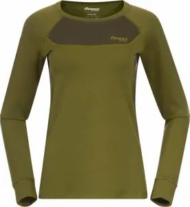 Bergans Cecilie Wool Long Sleeve Women Green/Dark Olive Green M Thermal Underwear